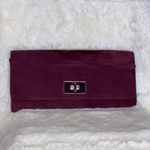 Banana Republic 🍷 Wine Color Leather Clutch